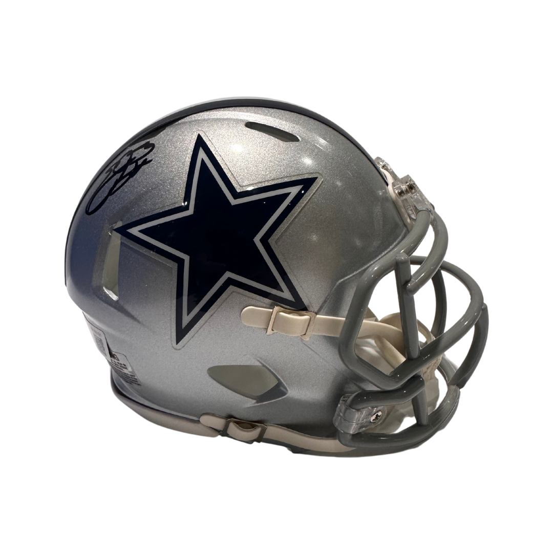 Emmitt Smith Dallas Cowboys Autographed Mini Speed Helmet - Beckett COA