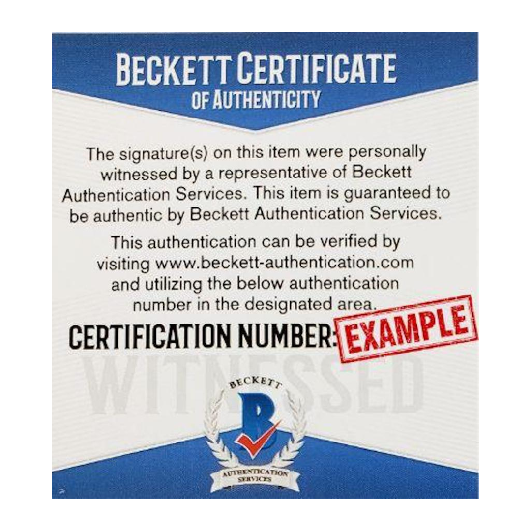 Emmitt Smith Dallas Cowboys Autographed Full Size Flat White Speed Replica Helmet - Beckett & PROVA COA