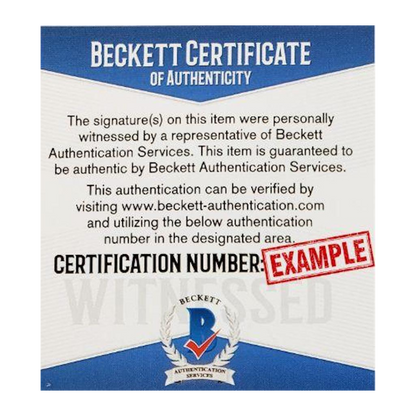 Emmitt Smith Dallas Cowboys Autographed Full Size Flat White Speed Replica Helmet - Beckett & PROVA COA