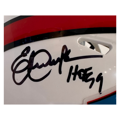 Eric Dickerson Autographed Hall Of Fame Mini Speed Helmet w/ Inscription - JSA COA