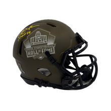 Eric Dickerson Autographed Hall of Fame Salute to Service Mini Speed Helmet w/ Inscription - JSA COA