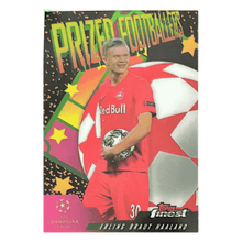 Erling Haaland 2019 Topps Finest Prized Footballer Refractor Rookie RC Card #PF-EHA