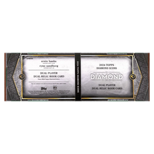 Ernie Banks & Ryne Sandberg 2024 Topps Diamond Icons Dual Player Dual Relic Booklet #d/ 10 Card #DPDR-BS