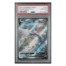 FA/ Aerodactyl V PSA 10 2022 Pokemon Sword & Shield Lost Origin Card #180