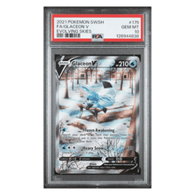 FA/ Glaceon V PSA 10 2021 Pokemon Sword & Shield Evolving Skies Card #175