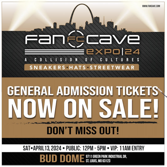 Fan Cave Expo: Sneakers, Hats & Streetwear Show at Bud Dome - General Admission Ticket