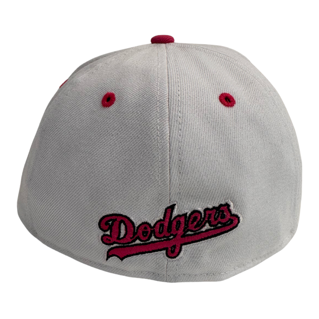 Fan Cave x New Era Exclusive Los Angeles Dodgers Throwback Logo "Bubble Gum" 59FIFTY Fitted Hat