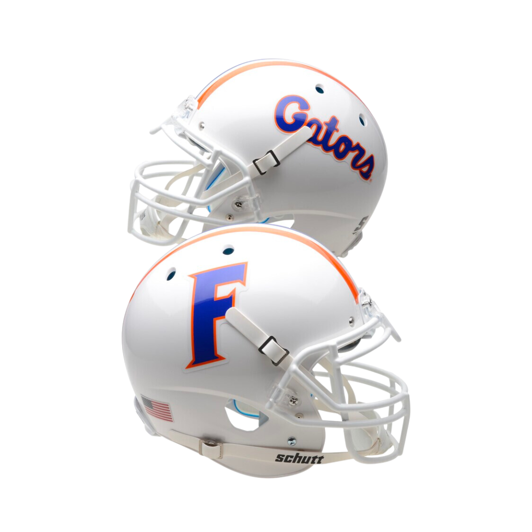 Florida Gators White Schutt Authentic Mini Football Helmet