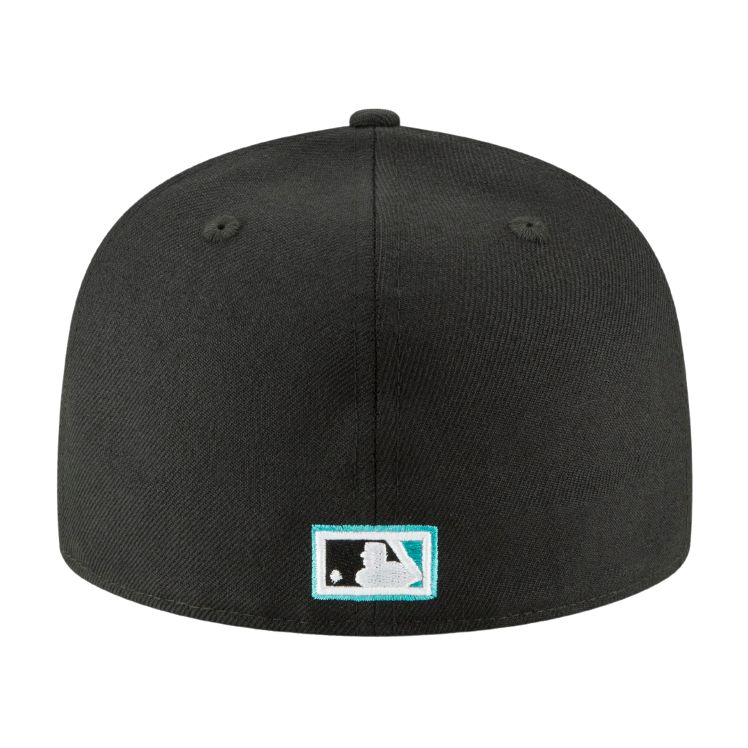 Florida Marlins Cooperstown Collection Wool New Era Black 59FIFTY Fitted Hat
