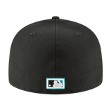 Florida Marlins Cooperstown Collection Wool New Era Black 59FIFTY Fitted Hat
