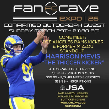 Former Mizzou & Los Angeles Ram PUBLIC SIGNING Autograph Tickets: Harrison Mevis