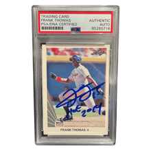 Frank Thomas 1990 Leaf Autograph with Inscription Card #300