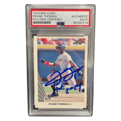 Frank Thomas 1990 Leaf Autograph with Inscription Card #300