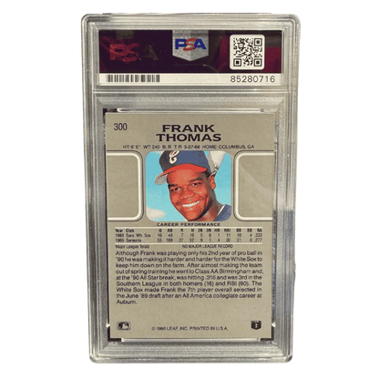 Frank Thomas 1990 Leaf Autograph with Inscription Card #300