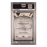 Freddie Freeman PSA 8 2022 Topps Diamond Icons Single Player Autographed Relics Red Card #SPAFF