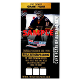 Grant Fuhr St Louis Blues Autographed Away in Net Photo - Fan Cave COA