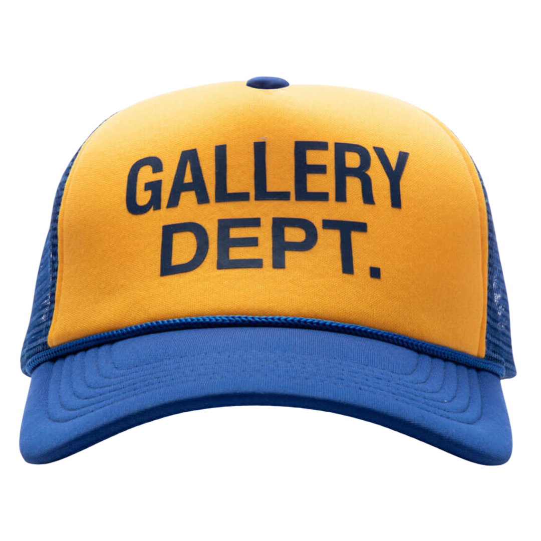 Gallery Dept Logo Trucker Snapback Hat - Yellow