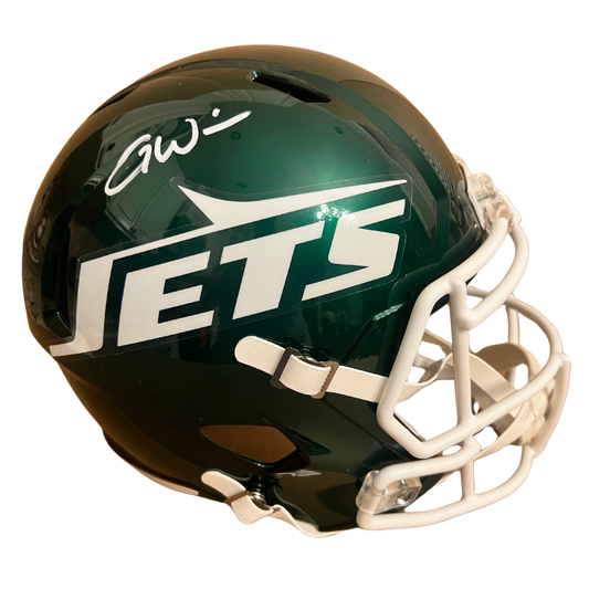 Garrett Wilson New York Jets Autographed Tribute Full Size Speed Replica Helmet - Beckett COA