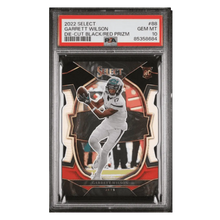 Garrett Wilson PSA 10 2022 Panini Select Die Cut Black Red Prizm Rookie RC Card #88