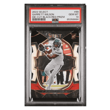 Garrett Wilson PSA 10 2022 Panini Select Die Cut Black Red Prizm Rookie RC Card #88