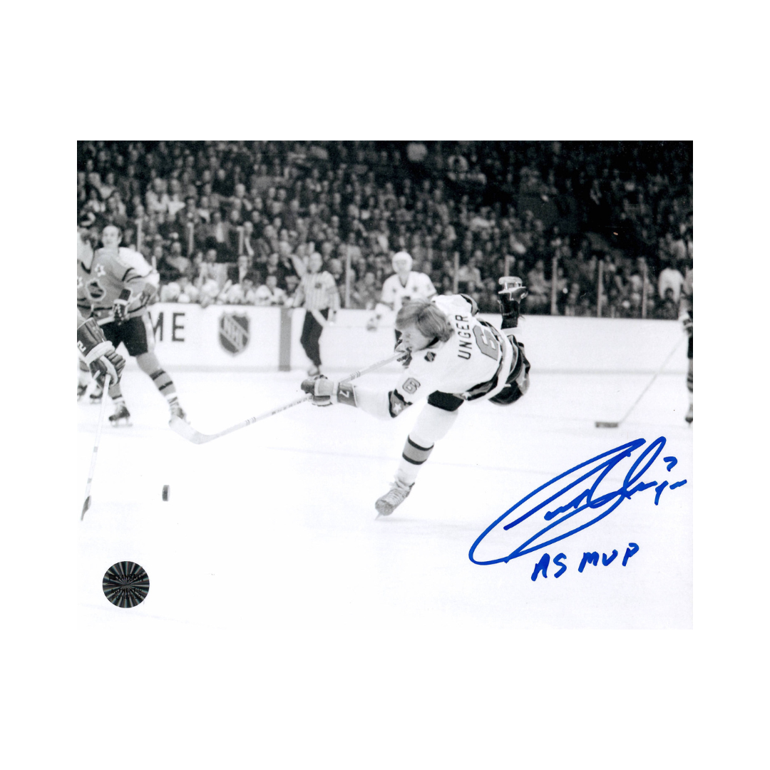 Garry Unger St Louis Blues Autographed 8x10 Photo w/ "AS MVP" Inscription - Fan Cave COA