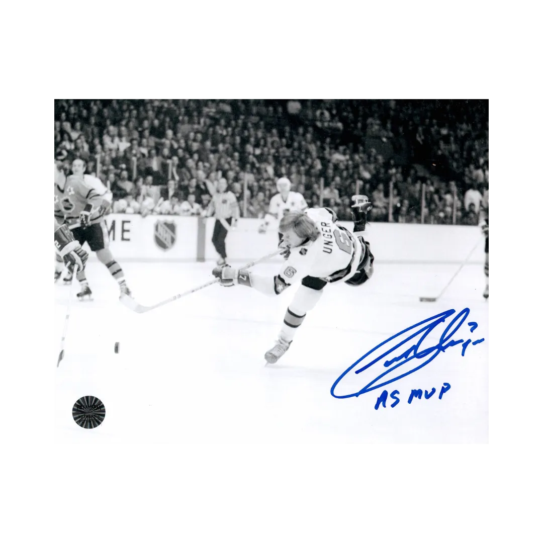 Garry Unger St Louis Blues Autographed 8x10 Photo w/ "AS MVP" Inscription - Fan Cave COA