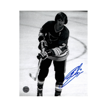 Garry Unger St Louis Blues Autographed B&W 8x10 Photo - Fan Cave COA