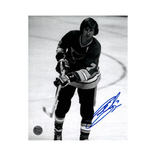 Garry Unger St Louis Blues Autographed B&W 8x10 Photo - Fan Cave COA