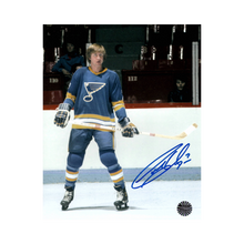 Garry Unger St Louis Blues Autographed Light Blue Uniform 8x10 Photo - Fan Cave COA