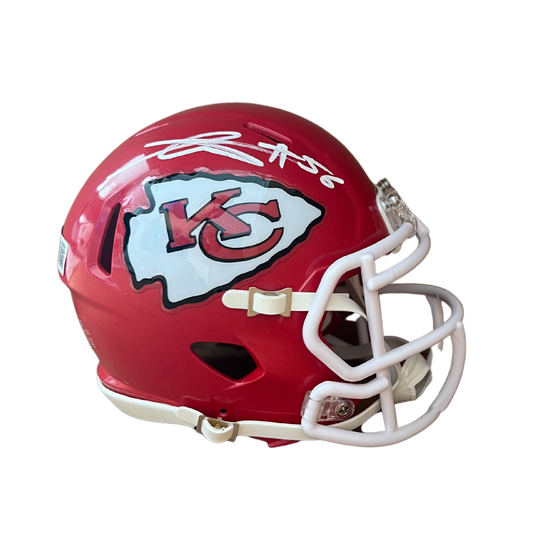 George Karlaftis Kansas City Chiefs Autographed Mini Speed Helmet - Beckett COA