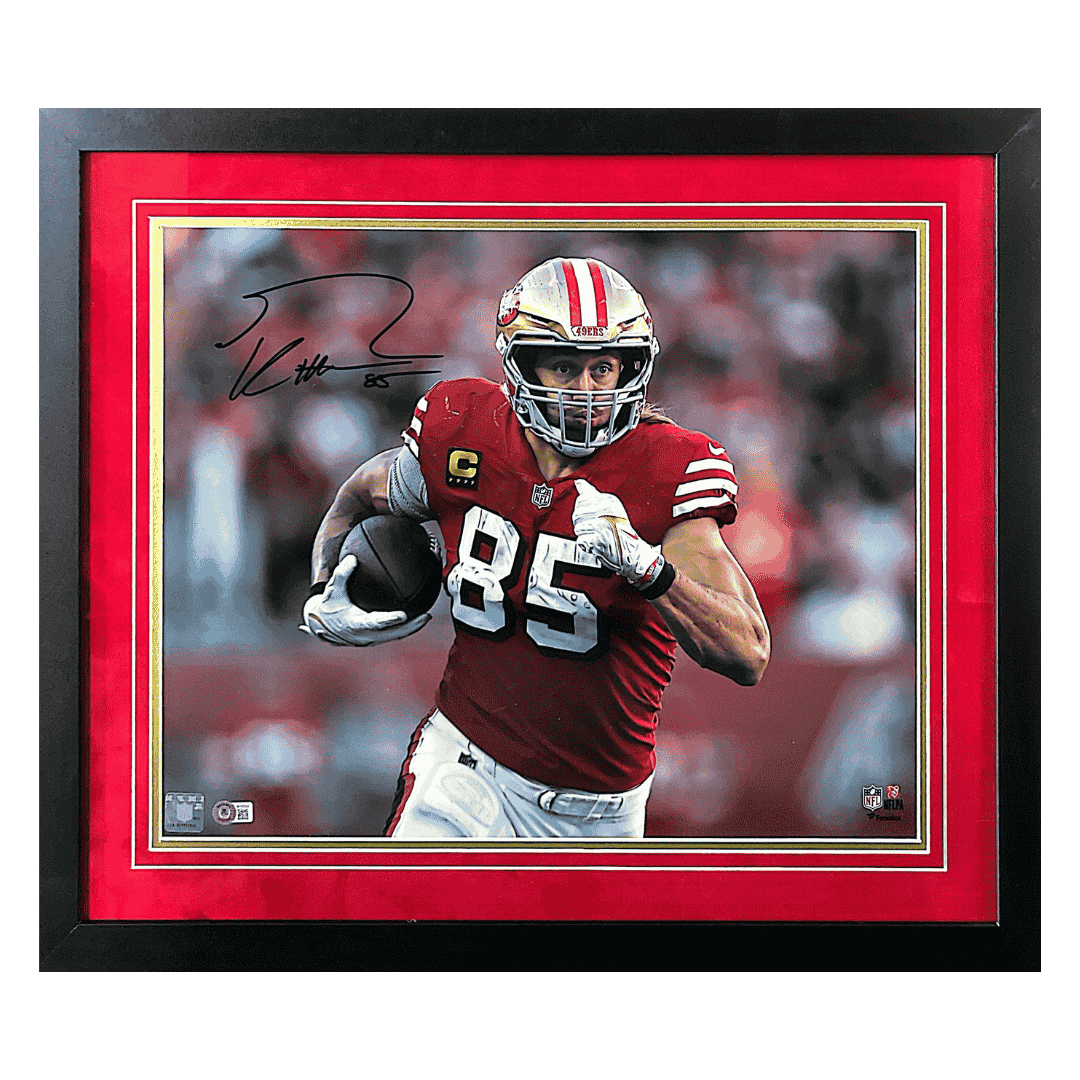 George Kittle San Francisco 49ers Autographed Framed 16x20 - Beckett COA
