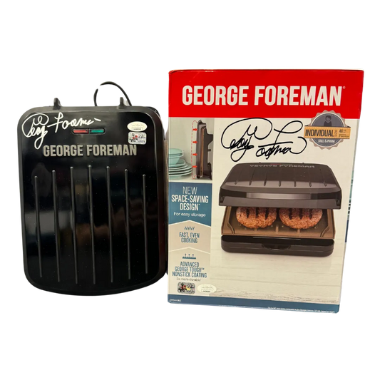 George Foreman Autographed Grill & Box - JSA COA & Foreman Hologram