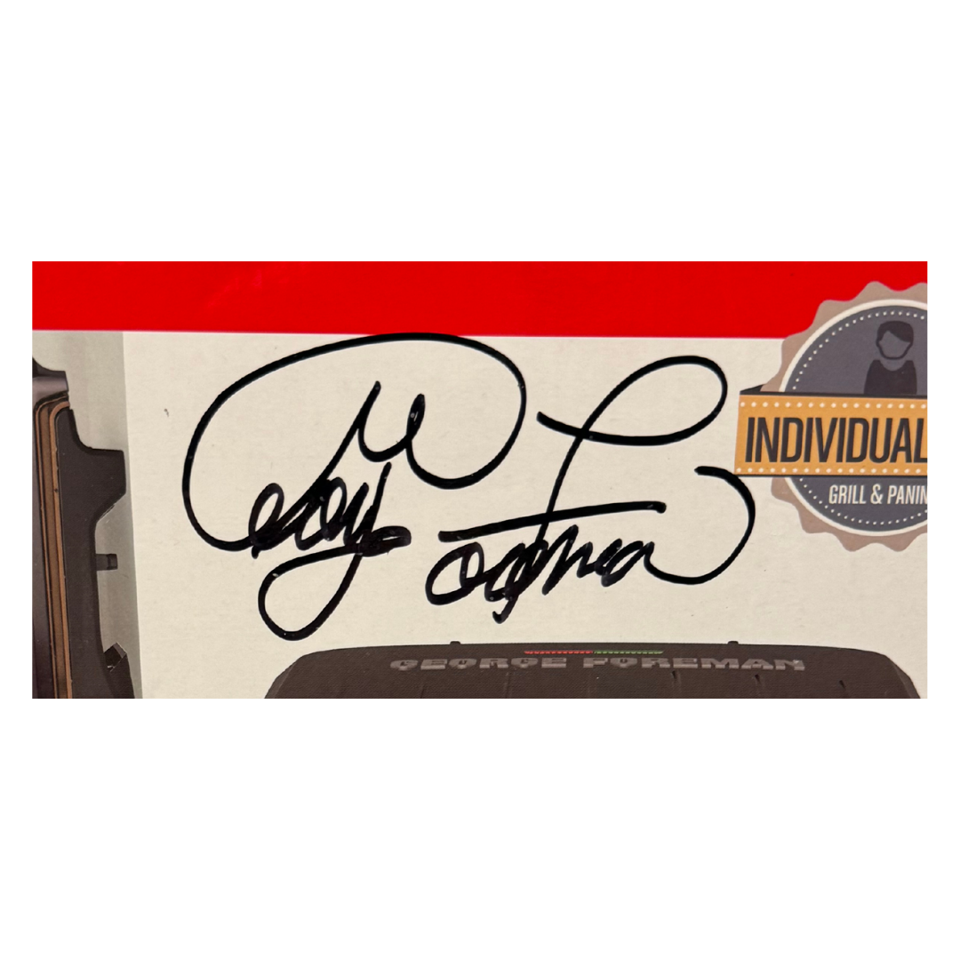 George Foreman Autographed Grill & Box - JSA COA & Foreman Hologram