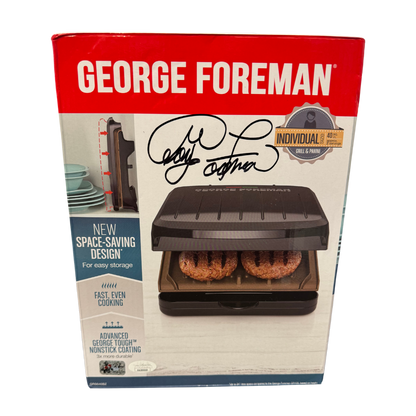 George Foreman Autographed Grill & Box - JSA COA & Foreman Hologram