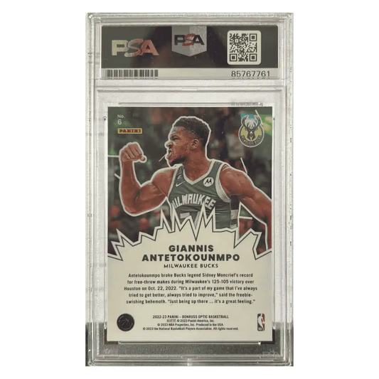 Giannis Antetokounmpo 2022-23 Panini Donruss Optic My House Autographed Card #6