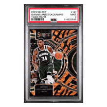 Giannis Antetokounmpo PSA 9 2023 Panini Select Tiger Prizm Card #141