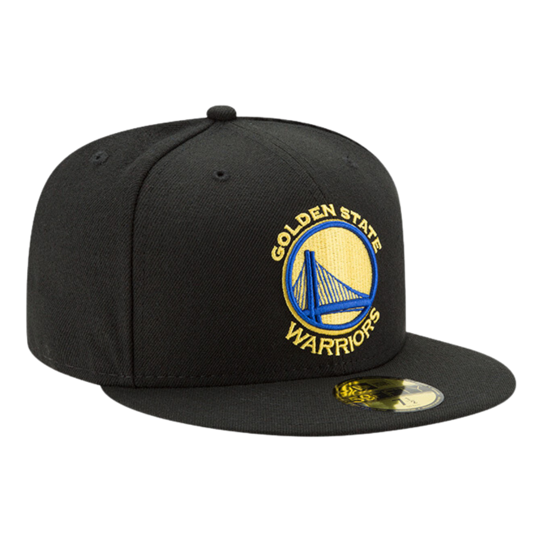 Golden State Warriors Black Official Team Color 59FIFTY Fitted Hat