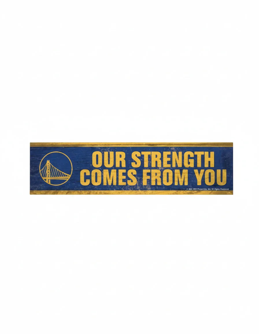 Golden State Warriors Wooden Magnet 1.5" x 6"