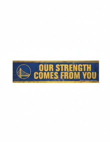 Golden State Warriors Wooden Magnet 1.5" x 6"