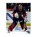 Grant Fuhr St Louis Blues Autographed Away in Net Photo - Fan Cave COA