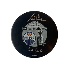 Grant Fuhr Edmonton Oilers Autographed 1984 Oilers Stanley Cup Puck w/ "1x SCC" Inscription - Fan Cave COA