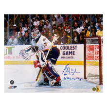 Grant Fuhr St Louis Blues Autographed 16x20 w/ HOF and Stanley Cup Inscriptions - Fan Cave COA