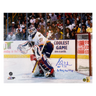 Grant Fuhr St Louis Blues Autographed 16x20 w/ HOF and Stanley Cup Inscriptions - Fan Cave COA
