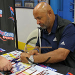 
Grant Fuhr St Louis Blues Autographed 16x20 w/ HOF and Stanley Cup Inscriptions - Fan Cave COA — Back