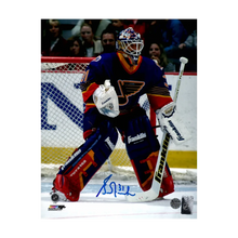 Grant Fuhr St Louis Blues Autographed Away in Net Photo - Fan Cave COA