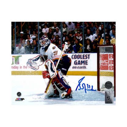 Grant Fuhr St Louis Blues Autographed Home Net 8x10 Photo - Fan Cave COA