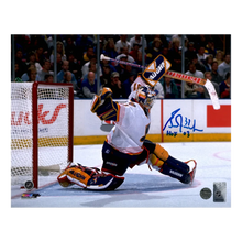 Grant Fuhr St Louis Blues Autographed Photo w/ "HOF 03" Inscription - Fan Cave COA