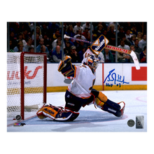 Grant Fuhr St Louis Blues Autographed Photo w/ "HOF 03" Inscription - Fan Cave COA