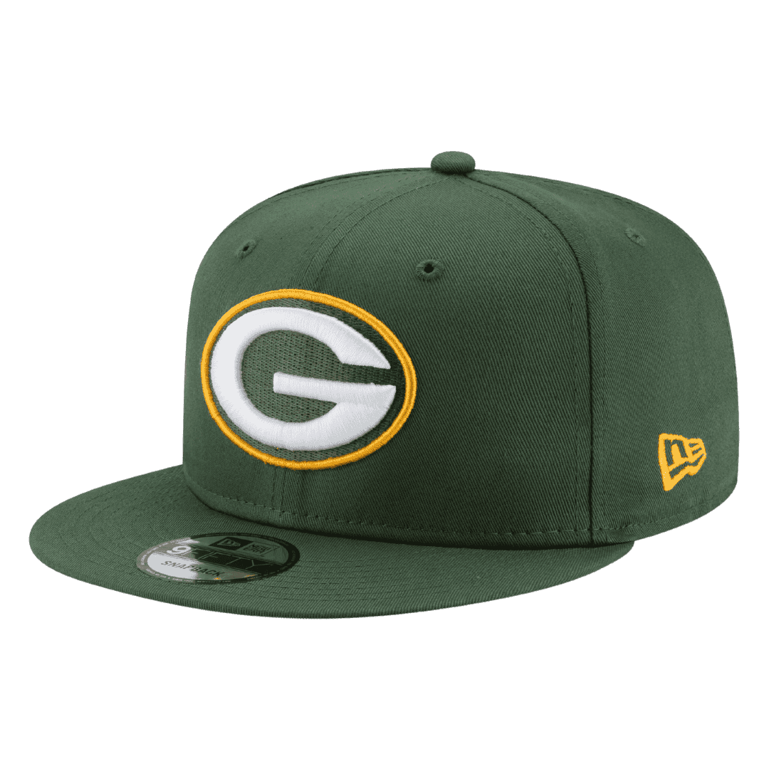 Green Bay Packers Basic New Era Green 9FIFTY Adjustable Snapback Hat