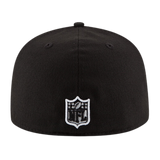 Green Bay Packers New Era Black/White 59FIFTY Fitted Hat